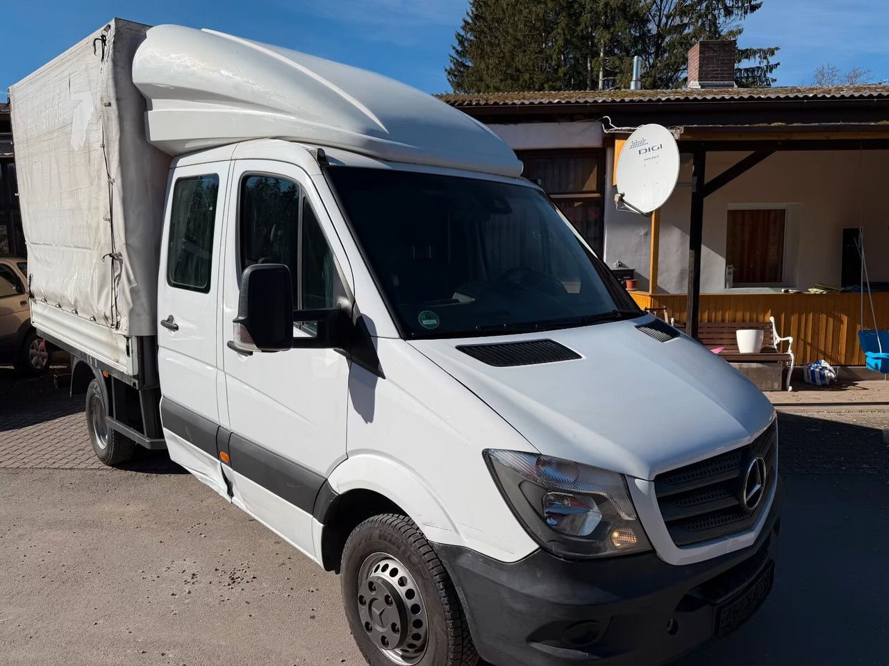 Mercedes-Benz Sprinter II 519 CDI Flatbed + Tarp - Van flatbed: gambar 3 Mercedes-Benz Sprinter II 519 CDI Flatbed + Tarp - Van flatbed: gambar 3