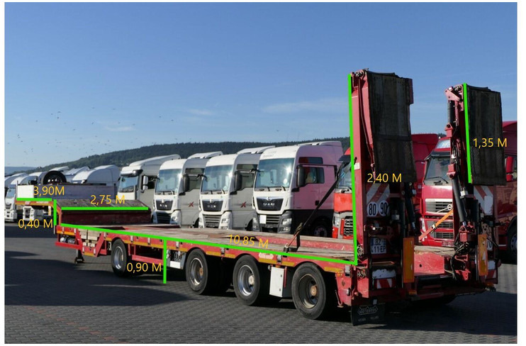 Nooteboom NISKOPODWOZIE LAWETA / 4 OSIOWA / DMC: 73500 KG / NAJAZDY HYDRAU - Semi-trailer low bed: gambar 2 Nooteboom NISKOPODWOZIE LAWETA / 4 OSIOWA / DMC: 73500 KG / NAJAZDY HYDRAU - Semi-trailer low bed: gambar 2