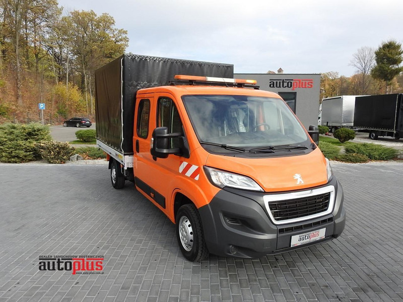 Peugeot BOXER SKRZYNIA PLANDEKA PODWÓJNA KABINA DOKA 7 MIEJSC KLIMATYZAC - Van dengan terpal samping: gambar 1 Peugeot BOXER SKRZYNIA PLANDEKA PODWÓJNA KABINA DOKA 7 MIEJSC KLIMATYZAC - Van dengan terpal samping: gambar 1