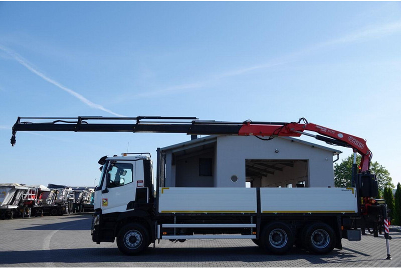 Renault C 380 / 6X4 / SKRZYNIOWY 6.4 M / + HDS FASSI F175A / MAX UDŹWIG - Truk flatbed, Truk derek: gambar 5 Renault C 380 / 6X4 / SKRZYNIOWY 6.4 M / + HDS FASSI F175A / MAX UDŹWIG - Truk flatbed, Truk derek: gambar 5