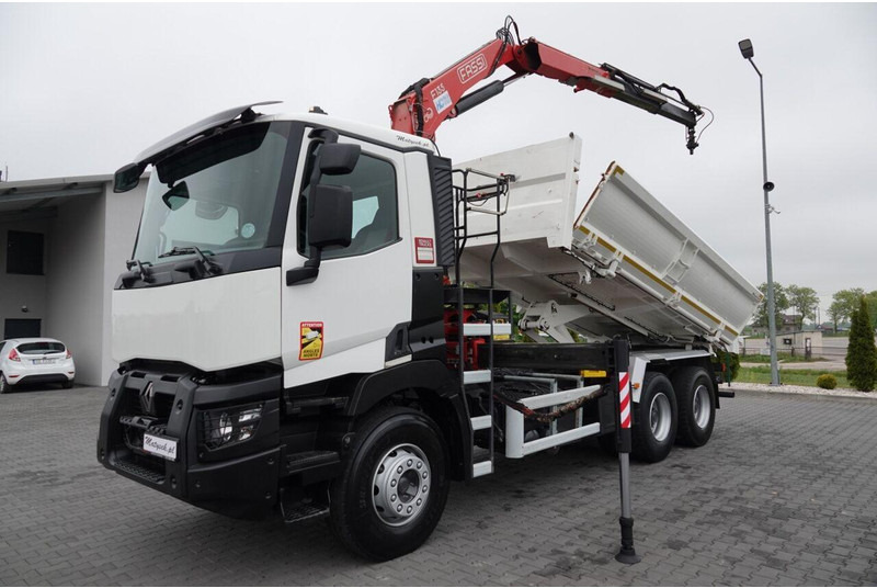 Renault C 380 / 6x4 / WYWROTKA 3 STRONNA + HDS FASSI F135 / HYDROBURTA - Truk jungkit, Truk derek: gambar 2 Renault C 380 / 6x4 / WYWROTKA 3 STRONNA + HDS FASSI F135 / HYDROBURTA - Truk jungkit, Truk derek: gambar 2