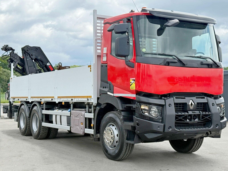 Renault C 400 *HIAB X - HIDUO 188 ES - 4 + FUNK * 6x4 - Truk flatbed, Truk derek: gambar 3 Renault C 400 *HIAB X - HIDUO 188 ES - 4 + FUNK * 6x4 - Truk flatbed, Truk derek: gambar 3