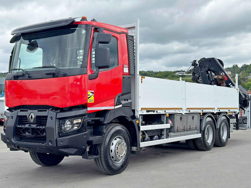 Renault C 400 *HIAB X - HIDUO 188 ES - 4 + FUNK * 6x4 - Truk flatbed, Truk derek: gambar 4 Renault C 400 *HIAB X - HIDUO 188 ES - 4 + FUNK * 6x4 - Truk flatbed, Truk derek: gambar 4