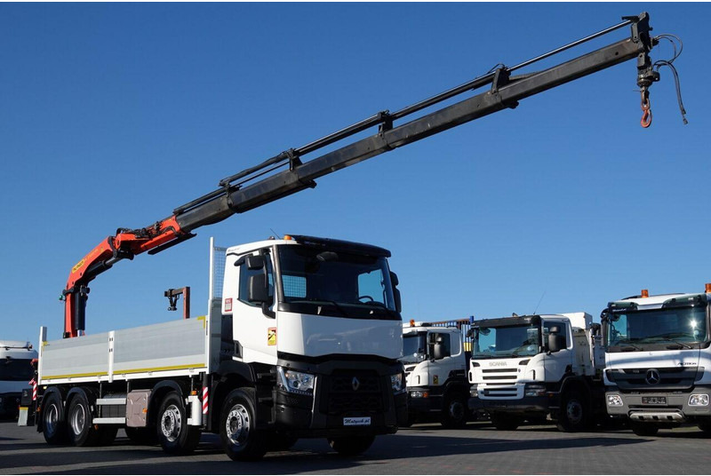 Renault C 430 / 8x4 / SKRZYNIOWY 7 M + HDS PALFINGER 33002 -wysów: 14,5 - Truk flatbed, Truk derek: gambar 5 Renault C 430 / 8x4 / SKRZYNIOWY 7 M + HDS PALFINGER 33002 -wysów: 14,5 - Truk flatbed, Truk derek: gambar 5
