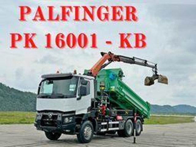 Renault C 430 *KIPPER 5,10 m + PK 16001 - K B* 6x4 - Truk jungkit, Truk derek: gambar 1 Renault C 430 *KIPPER 5,10 m + PK 16001 - K B* 6x4 - Truk jungkit, Truk derek: gambar 1