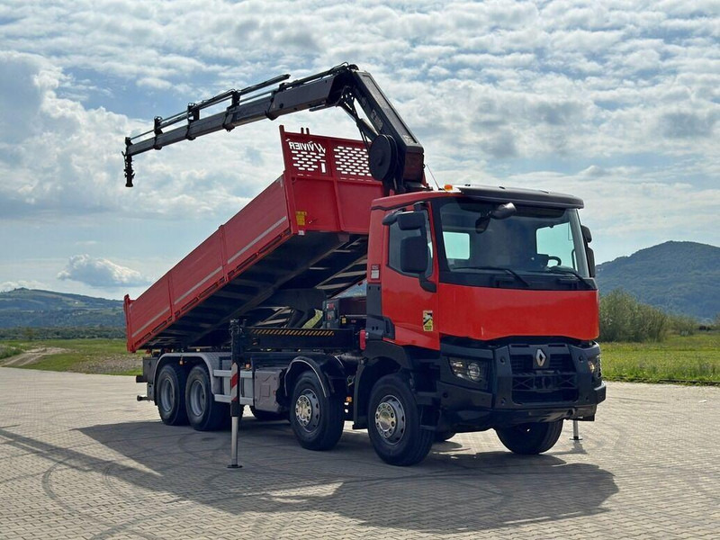 Renault C 430 *KIPPER 6,80m* HIAB X-HIDUO 188 ES-4 * 8x4 - Truk jungkit, Truk derek: gambar 2 Renault C 430 *KIPPER 6,80m* HIAB X-HIDUO 188 ES-4 * 8x4 - Truk jungkit, Truk derek: gambar 2