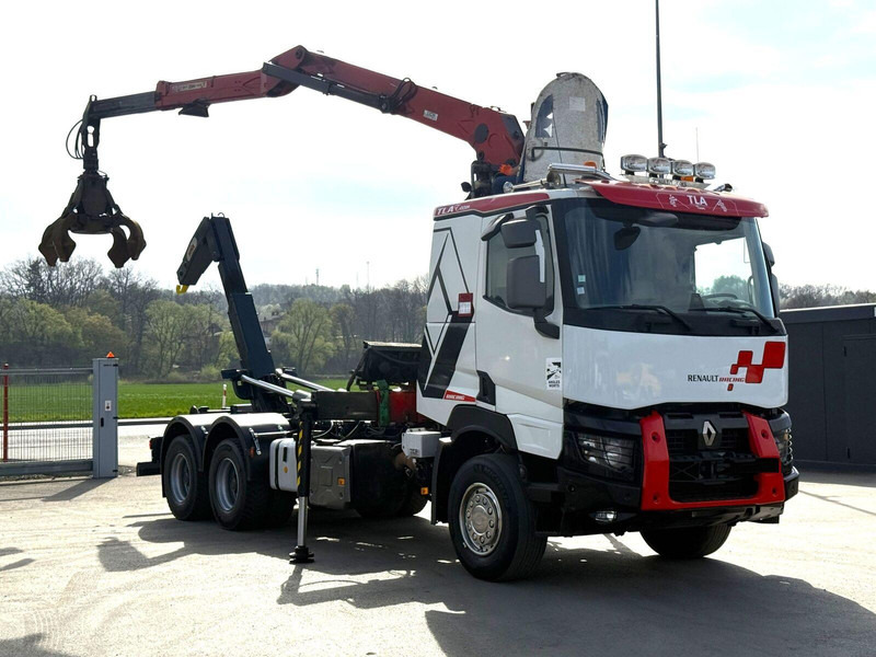 Renault C520 * ABROLLKIPPER 4,80 m * KESLA * 6x4! - Hook lift, Truk derek: gambar 2 Renault C520 * ABROLLKIPPER 4,80 m * KESLA * 6x4! - Hook lift, Truk derek: gambar 2