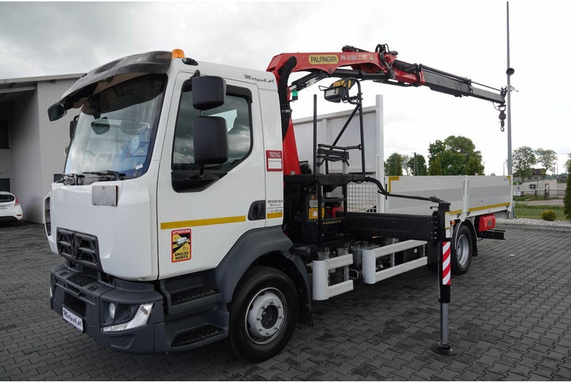 Renault D 210/ 4X2 / SKRZYNIOWY 5 M + HDS PALFINGER PK 8.501 SLD A / UD - Truk flatbed, Truk derek: gambar 3 Renault D 210/ 4X2 / SKRZYNIOWY 5 M + HDS PALFINGER PK 8.501 SLD A / UD - Truk flatbed, Truk derek: gambar 3