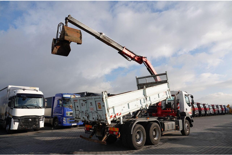 Renault KERAX 410 / 6x4 / WYWROTKA + HDS FASSI F150 / HYDROBURTA / BORDM - Truk jungkit, Truk derek: gambar 5 Renault KERAX 410 / 6x4 / WYWROTKA + HDS FASSI F150 / HYDROBURTA / BORDM - Truk jungkit, Truk derek: gambar 5