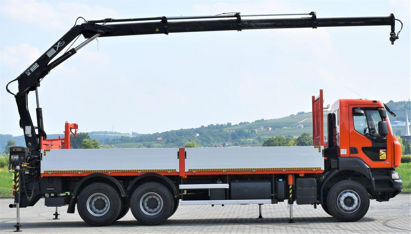 Renault KERAX 410 * HIAB 144 B-3 HIDUO / 6x4 * TOP - Truk flatbed, Truk derek: gambar 5 Renault KERAX 410 * HIAB 144 B-3 HIDUO / 6x4 * TOP - Truk flatbed, Truk derek: gambar 5