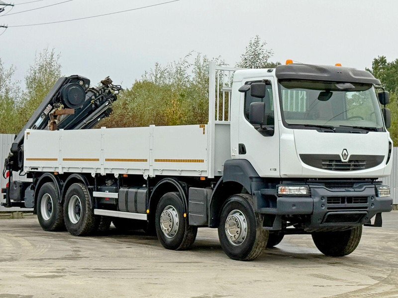 Renault KERAX 430 * HIAB 211 EP-5 HIDUO /FUNK *8x4 - Truk flatbed, Truk derek: gambar 3 Renault KERAX 430 * HIAB 211 EP-5 HIDUO /FUNK *8x4 - Truk flatbed, Truk derek: gambar 3
