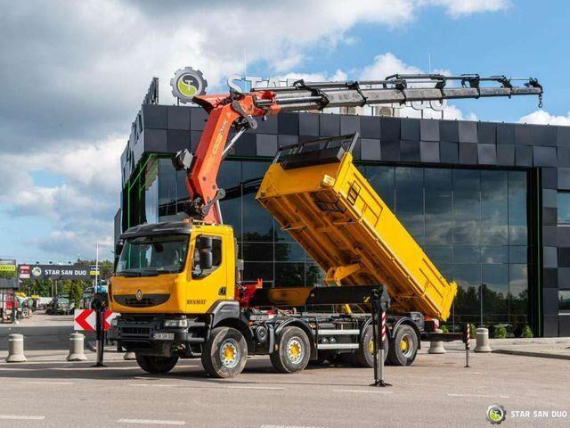Renault KERAX 450 8x4 PALFINGER PK 60002 Crane Tipper - Truk jungkit, Truk derek: gambar 5 Renault KERAX 450 8x4 PALFINGER PK 60002 Crane Tipper - Truk jungkit, Truk derek: gambar 5