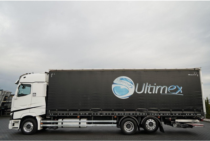 Renault T 440 / 6X2 / SOLÓWKA / FIRANKA 9.5 M / I-PARK COOL / WINDA / AL - Truk dengan terpal samping: gambar 2 Renault T 440 / 6X2 / SOLÓWKA / FIRANKA 9.5 M / I-PARK COOL / WINDA / AL - Truk dengan terpal samping: gambar 2