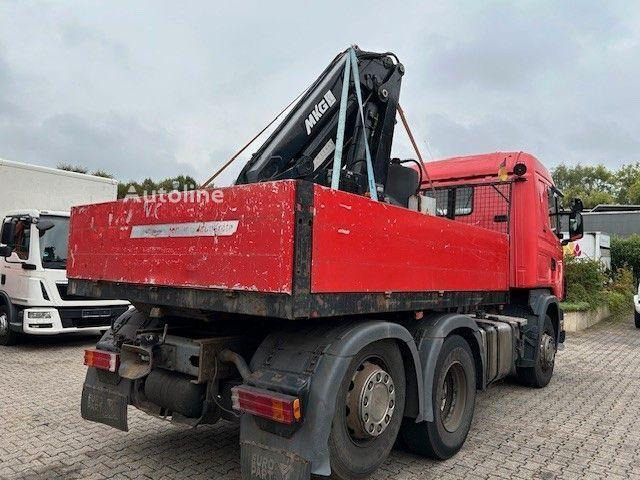 Scania 124 L 470 - Flatbed + crane - Truk flatbed, Truk derek: gambar 3 Scania 124 L 470 - Flatbed + crane - Truk flatbed, Truk derek: gambar 3