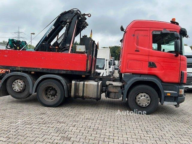 Scania 124 L 470 - Flatbed + crane - Truk flatbed, Truk derek: gambar 5 Scania 124 L 470 - Flatbed + crane - Truk flatbed, Truk derek: gambar 5