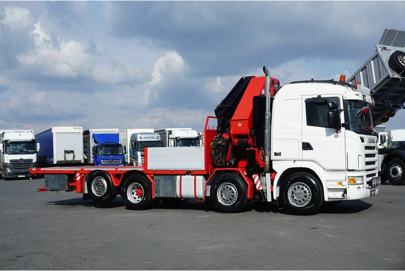 Scania G 480 / 8 X 2 / SKRZYNIOWY + HDS / HMF THOR - O K6 + JIB FJ 2000 - Truk flatbed, Truk derek: gambar 5 Scania G 480 / 8 X 2 / SKRZYNIOWY + HDS / HMF THOR - O K6 + JIB FJ 2000 - Truk flatbed, Truk derek: gambar 5