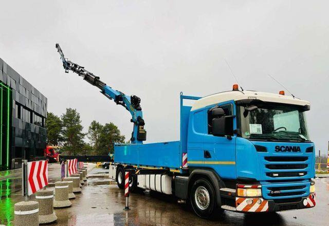 Scania G450 6x4 PALFINGER PK 42002 SH Fly Jib Crane - Truk flatbed, Truk derek: gambar 3 Scania G450 6x4 PALFINGER PK 42002 SH Fly Jib Crane - Truk flatbed, Truk derek: gambar 3