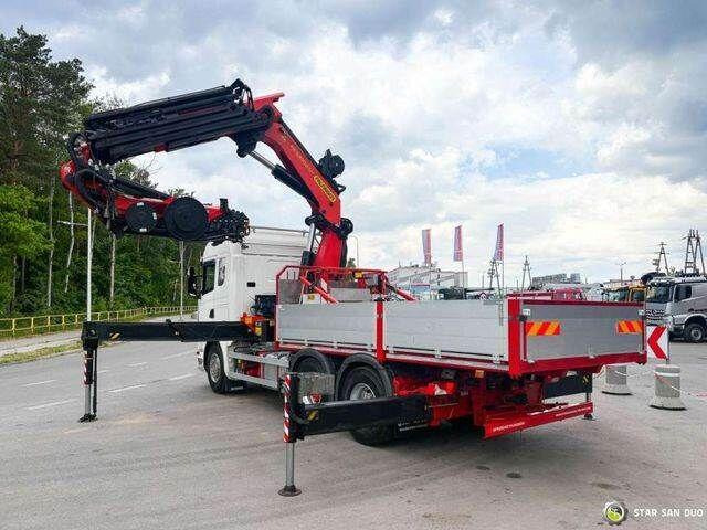 Scania G490 6x2 Palfinger PK 53002 SH Fly Jib Basket - Truk flatbed, Truk derek: gambar 1 Scania G490 6x2 Palfinger PK 53002 SH Fly Jib Basket - Truk flatbed, Truk derek: gambar 1