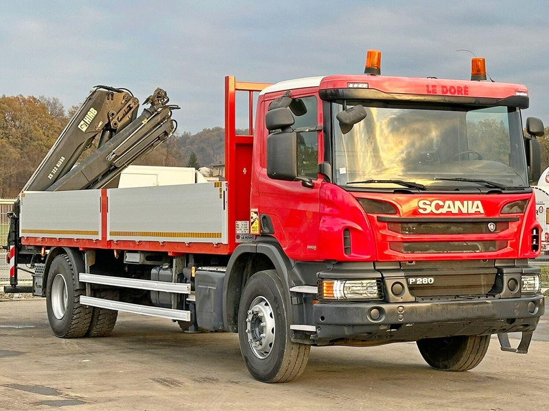 Scania P 280 * HIAB 122 E - 2 HIDUO + FUNK* TOPZUSTAND - Truk flatbed, Truk derek: gambar 4 Scania P 280 * HIAB 122 E - 2 HIDUO + FUNK* TOPZUSTAND - Truk flatbed, Truk derek: gambar 4