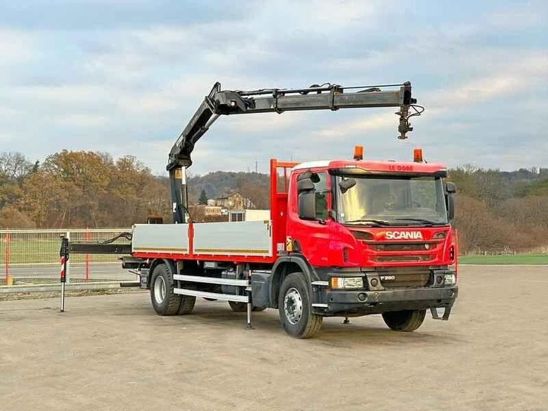 Scania P 280 * HIAB 122 E - 2 HIDUO + FUNK* TOPZUSTAND - Truk flatbed, Truk derek: gambar 2 Scania P 280 * HIAB 122 E - 2 HIDUO + FUNK* TOPZUSTAND - Truk flatbed, Truk derek: gambar 2