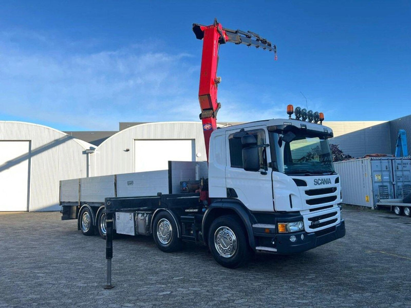 Scania P450 8x2 Flatbed + Crane HMF 2620-K6 - Truk flatbed, Truk derek: gambar 4 Scania P450 8x2 Flatbed + Crane HMF 2620-K6 - Truk flatbed, Truk derek: gambar 4
