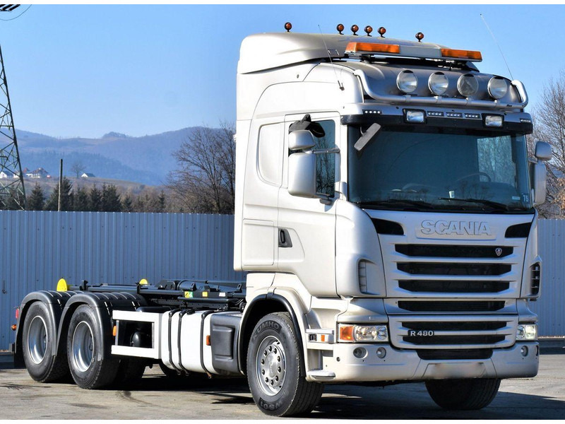 Scania R 480 Abrollkipper * 6x4 * Top Zustand ! - Hook lift: gambar 3 Scania R 480 Abrollkipper * 6x4 * Top Zustand ! - Hook lift: gambar 3