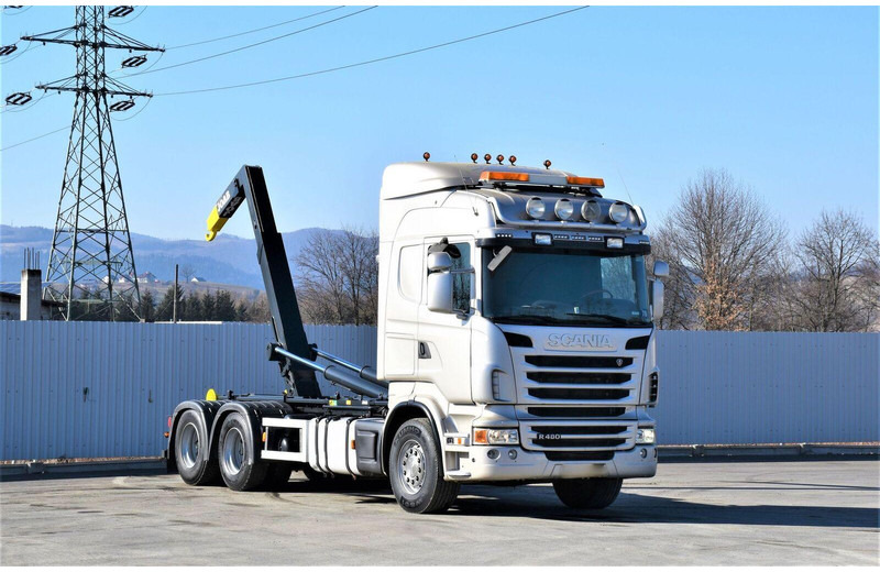 Scania R 480 Abrollkipper * 6x4 * Top Zustand ! - Hook lift: gambar 1 Scania R 480 Abrollkipper * 6x4 * Top Zustand ! - Hook lift: gambar 1
