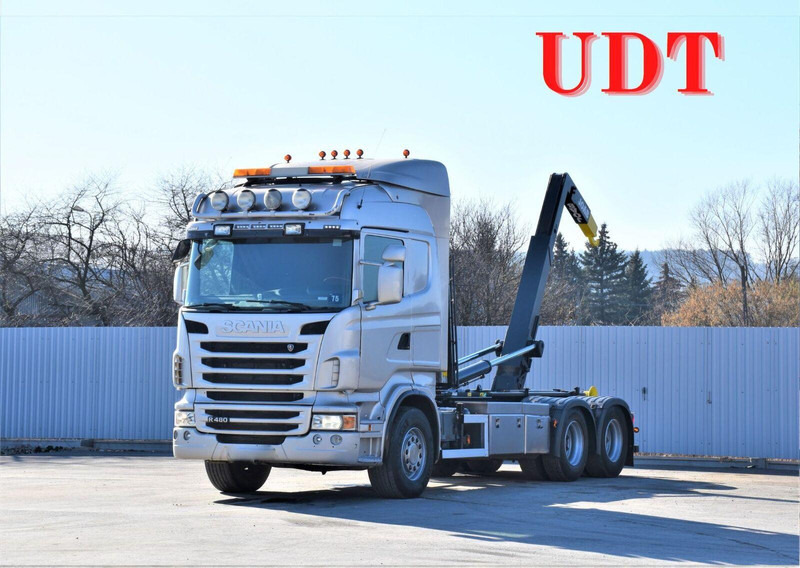Scania R 480 Abrollkipper * 6x4 * Top Zustand ! - Hook lift: gambar 2 Scania R 480 Abrollkipper * 6x4 * Top Zustand ! - Hook lift: gambar 2