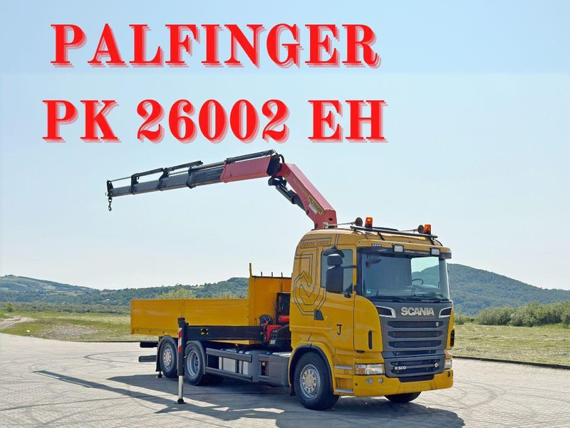 Scania R 500 * PK 26002 EH + FUNK * TOPZUSTAND - Truk flatbed, Truk derek: gambar 1 Scania R 500 * PK 26002 EH + FUNK * TOPZUSTAND - Truk flatbed, Truk derek: gambar 1