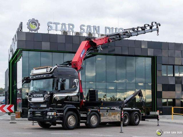 Scania R580 8x4 HMF 5020-K6, JOAB L20 5200AK Hooklift - Hook lift, Truk derek: gambar 1 Scania R580 8x4 HMF 5020-K6, JOAB L20 5200AK Hooklift - Hook lift, Truk derek: gambar 1