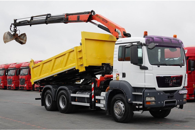 Scania TGS 33.360 / 6x4 / WYWROTKA + HDS PALFINGER PK 15 500 wysów 10m - Truk jungkit, Truk derek: gambar 5 Scania TGS 33.360 / 6x4 / WYWROTKA + HDS PALFINGER PK 15 500 wysów 10m - Truk jungkit, Truk derek: gambar 5