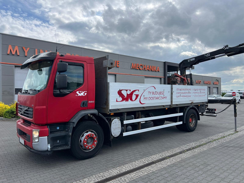Volvo FE 320 FLATBED CRANE KRAN HDS HIAB 122B-2 DUO - Truk flatbed, Truk derek: gambar 2 Volvo FE 320 FLATBED CRANE KRAN HDS HIAB 122B-2 DUO - Truk flatbed, Truk derek: gambar 2