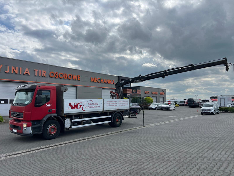 Volvo FE 320 FLATBED CRANE KRAN HDS HIAB 122B-2 DUO - Truk flatbed, Truk derek: gambar 1 Volvo FE 320 FLATBED CRANE KRAN HDS HIAB 122B-2 DUO - Truk flatbed, Truk derek: gambar 1