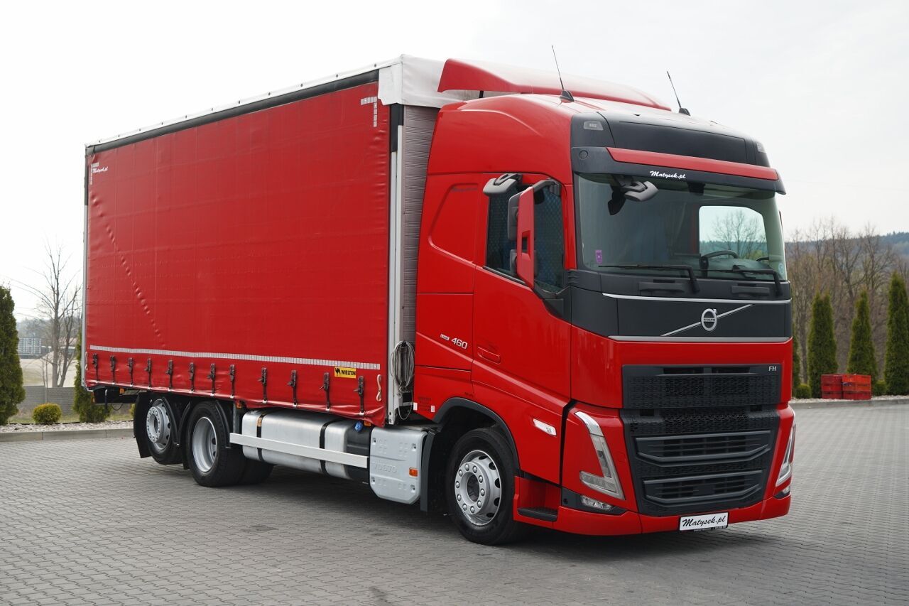 Volvo FH 460 / SOLÓWKA / I-SAVE / I-PARK COOL / OŚ PODNOSZONA I SKRĘT - Truk dengan terpal samping: gambar 1 Volvo FH 460 / SOLÓWKA / I-SAVE / I-PARK COOL / OŚ PODNOSZONA I SKRĘT - Truk dengan terpal samping: gambar 1