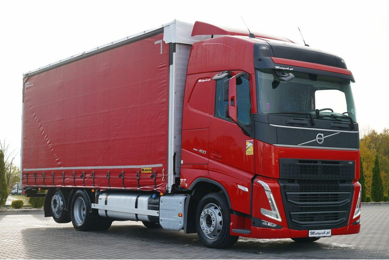 Volvo FH 460 / SOLÓWKA / I-SAVE / I-PARK COOL / OŚ PODNOSZONA SKRĘTNA - Truk dengan terpal samping: gambar 1 Volvo FH 460 / SOLÓWKA / I-SAVE / I-PARK COOL / OŚ PODNOSZONA SKRĘTNA - Truk dengan terpal samping: gambar 1