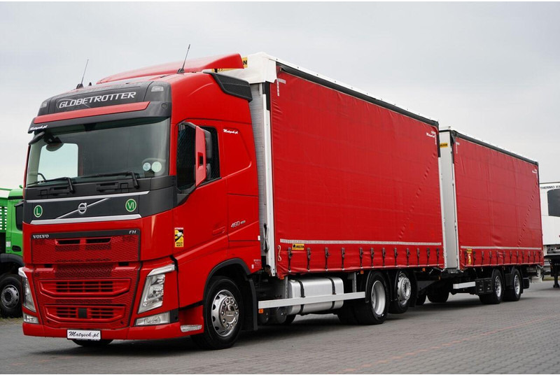 Volvo FH 460 / ZESTAW TANDEM 120 M3 / PRZEJAZDOWY / I-PARK COOL / WIEL - Truk dengan terpal samping: gambar 1 Volvo FH 460 / ZESTAW TANDEM 120 M3 / PRZEJAZDOWY / I-PARK COOL / WIEL - Truk dengan terpal samping: gambar 1