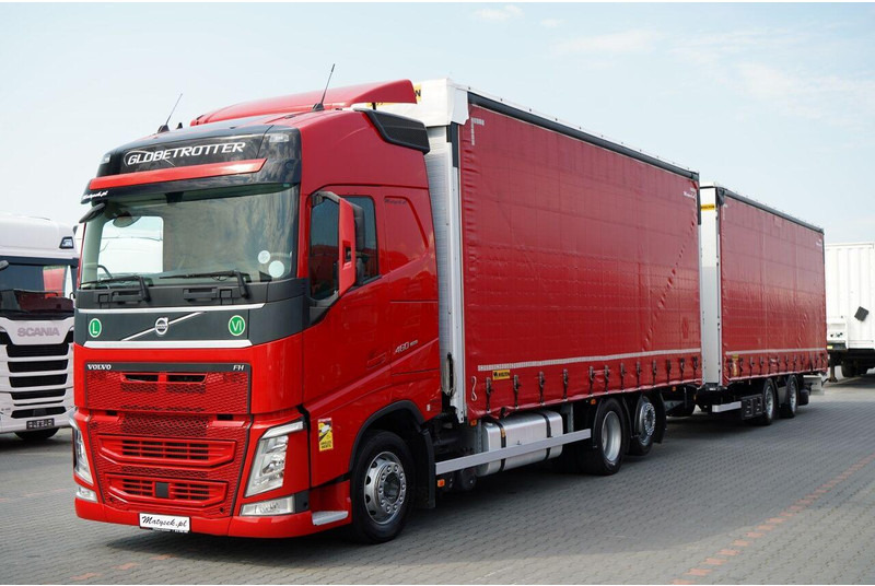 Volvo FH 460 / ZESTAW TANDEM / PRZEJAZDOWY / MEGA / I-PARK COOL / OŚ P - Truk dengan terpal samping: gambar 1 Volvo FH 460 / ZESTAW TANDEM / PRZEJAZDOWY / MEGA / I-PARK COOL / OŚ P - Truk dengan terpal samping: gambar 1
