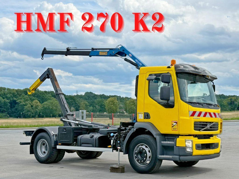 Volvo FL 240 * Abrollkipper * HMF 270 K2 * TOPZUSTAND - Hook lift, Truk derek: gambar 1 Volvo FL 240 * Abrollkipper * HMF 270 K2 * TOPZUSTAND - Hook lift, Truk derek: gambar 1