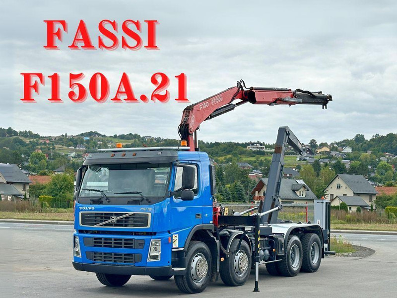 Volvo FM 12.420 * FASSI F150A.21 * 8x4 * TOP - Hook lift, Truk derek: gambar 1 Volvo FM 12.420 * FASSI F150A.21 * 8x4 * TOP - Hook lift, Truk derek: gambar 1