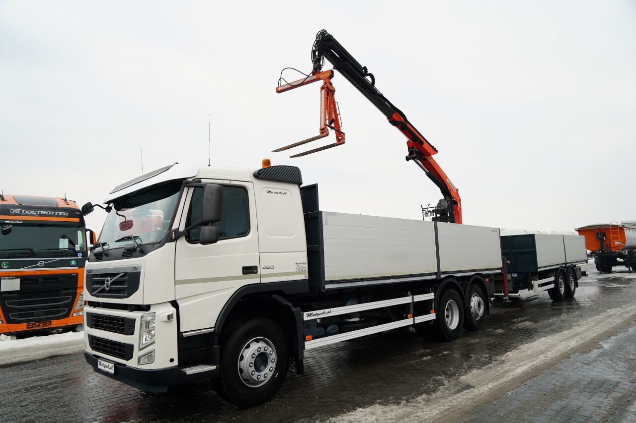 Volvo FM 450 / ZESTAW SKRZYNIOWY / HDS PALFINGER PK 16001-K / ROTATO - Truk flatbed, Truk derek: gambar 1 Volvo FM 450 / ZESTAW SKRZYNIOWY / HDS PALFINGER PK 16001-K / ROTATO - Truk flatbed, Truk derek: gambar 1