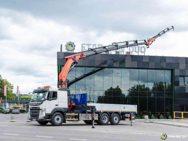 Volvo FM 460 6x2 PALFINGER PK 42002 FLY JIB Crane Eu - Truk flatbed, Truk derek: gambar 1 Volvo FM 460 6x2 PALFINGER PK 42002 FLY JIB Crane Eu - Truk flatbed, Truk derek: gambar 1