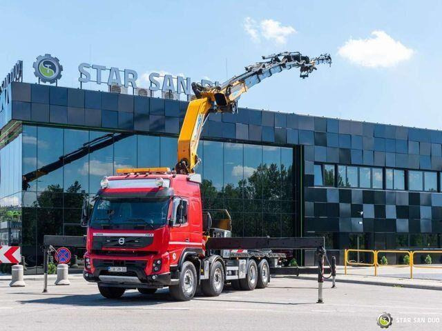 Volvo FMX 500 8x2 Effer 585 Fly Jib Winch Crane Kran - Truk flatbed, Truk derek: gambar 1 Volvo FMX 500 8x2 Effer 585 Fly Jib Winch Crane Kran - Truk flatbed, Truk derek: gambar 1