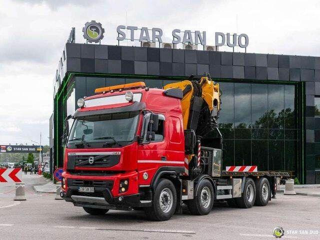 Volvo FMX 500 8x2 Effer 585 Fly Jib Winch Crane Kran - Truk flatbed, Truk derek: gambar 4 Volvo FMX 500 8x2 Effer 585 Fly Jib Winch Crane Kran - Truk flatbed, Truk derek: gambar 4