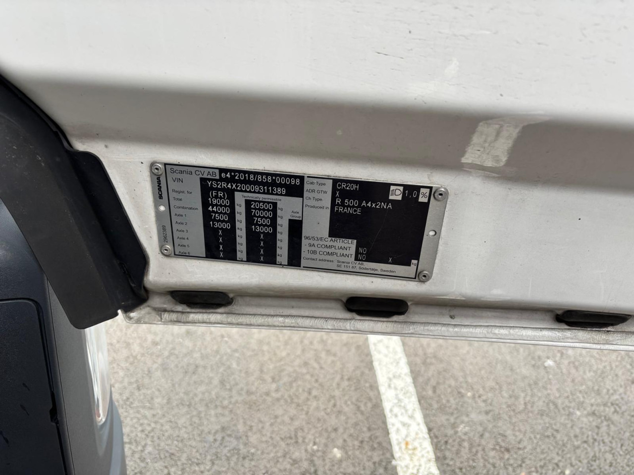 SCANIA R 500 A4x2NA - Tractor head: gambar 5 SCANIA R 500 A4x2NA - Tractor head: gambar 5