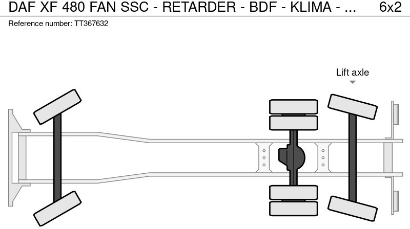 Pengangkut kontainer/ Container truck DAF XF 480 FAN SSC - RETARDER - BDF - KLIMA - GERMAN TRUCK - TOP!: gambar 16 Pengangkut kontainer/ Container truck DAF XF 480 FAN SSC - RETARDER - BDF - KLIMA - GERMAN TRUCK - TOP!: gambar 16