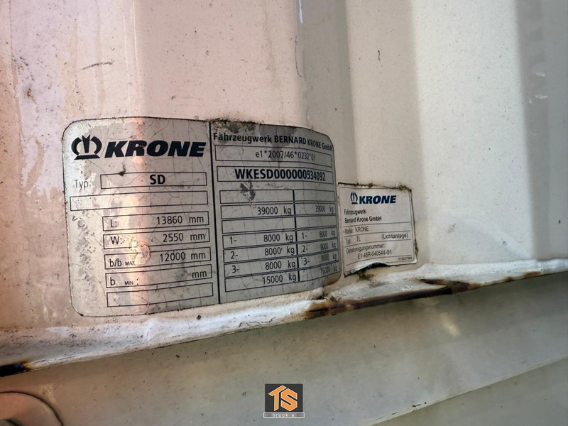 Krone SD CURTAINSIDER NL TRAILER - LBW - TOP! - Semi-trailer dengan terpal samping: gambar 4 Krone SD CURTAINSIDER NL TRAILER - LBW - TOP! - Semi-trailer dengan terpal samping: gambar 4