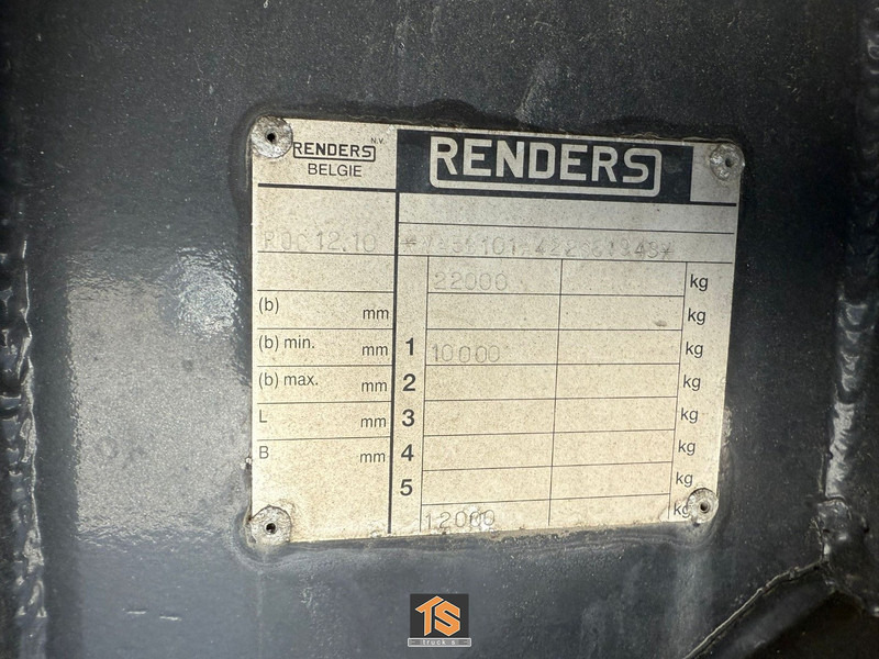 Semi-trailer dengan terpal samping Renders R0C 12.10 1-AS CITY TRAILER - 10,8 METER - NEW MOT/TUV NIEUWE APK - NL TRAILER - TOP!!: gambar 16
