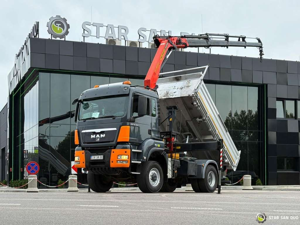 MAN TGS 18.480 PALFINGER PK 16502 HDS Crane,Kipper - Truk derek: gambar 1 MAN TGS 18.480 PALFINGER PK 16502 HDS Crane,Kipper - Truk derek: gambar 1
