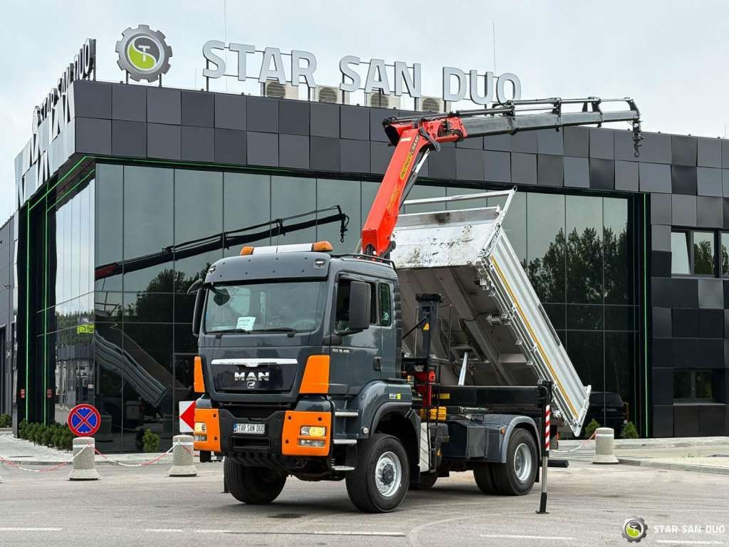 MAN TGS 18.480 PALFINGER PK 16502 HDS Crane,Kipper - Truk derek: gambar 2 MAN TGS 18.480 PALFINGER PK 16502 HDS Crane,Kipper - Truk derek: gambar 2