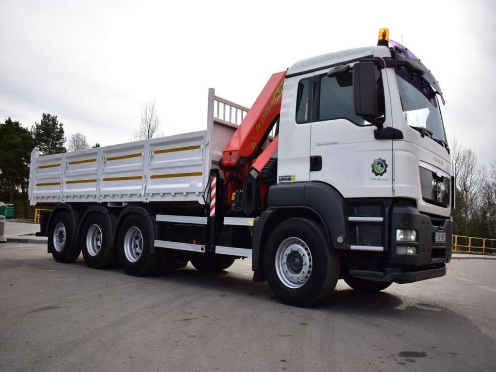 MAN TGS 35.400 8X4 PALFINGER PK 33002 CRANE KIPPER - Truk derek, Truk jungkit: gambar 3 MAN TGS 35.400 8X4 PALFINGER PK 33002 CRANE KIPPER - Truk derek, Truk jungkit: gambar 3
